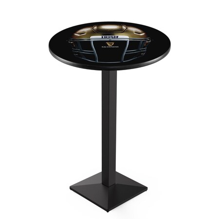 Holland Bar Stool Co Guinness Helmet 36 Tall 36 Top Pub Table with Black Wrinkle Finish L217 Notre Dame L217B3636ND-Guin-Hlm
